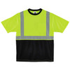 Ergodyne 8289bk M Lime Class 2 Hi-Vis T-Shirt Black Bottom 22503