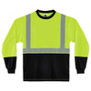 Ergodyne 8291bk 5xl Lime Class 2 Hi-Vis Long Sleeve Shirt Black Bottom 22709