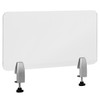 Flash Furniture Clear Acrylic Desk Partition, 12"h X 23"l