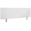 Flash Furniture Clear Acrylic Desk Partition, 18"h X 60"l