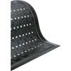 M+a Matting Cushion Station Floor Mat, Slip Resistant Rubber, 7/16 Thick, 4' X 12', Black