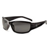 Ergodyne Skullerz Thor Safety Glasses/Sunglasses, Black, Anti-Fog Smoke Lens