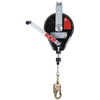 Peakworks 60 Ft Self-Retract Lifeline Fall Protection Galvanized Steel/Snap Hook