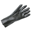 Radnor L Black Economy PVC Chemical Resistant Glove W/Semi-Rough Grip, 6 Pair