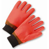 Radnor Large Orange Polyvinyl Chloride Cold Weather Glove W/Knit Wrist, 3 Pair