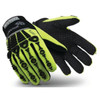 Hexarmor Glove Puncture Cut Level 5 9 Large Hi-Vis Superfabric Mud Grip Chrome