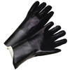 Radnor Large Black Pvc Glove With Sandpaper Grip And Jersey Lining 14", 5 Pair