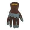 Estwing Reinforced Knuckle Leather Palm Work Glove Elastic Cuff Small
