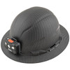 Klein Tools Hard Hat, Premium Karbn Pattern, Nonvented Full Brim, Class E, Lamp