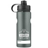 Ergodyne Chill-Its 5151 Bpa-Free Water Bottle - 34oz/1000ml, Black, 1 Liter