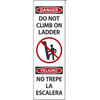 Accuform Bilingual Ladder Shield 42" X 13.25" Aluminum