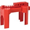 Brady 4-Legged Ball Valve Lockout Fits Valve Size Range 1/2 To 2-1/2, Red