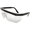 Radnor Retro Series Clear Lens Black Frame Safety Glasses, Package Of 12