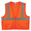 Ergodyne Glowear 8225z Type R Class 2 Standard Solid Vest, Orange, 2xl/3xl