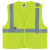 Ergodyne Glowear 8260frhl Type R Class 2 Fr Modacrylic Vest, Lime, 4xl/5xl
