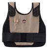 Ergodyne Chill-Its Premium Fr Phase Change Cooling Vest With Packs, Khaki, Small/Medium