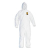 Kleenguard A40 Cuff And Ankles Hooded Coveralls, White, X-Large, Carton Of 25