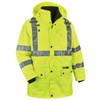 Ergodyne Glowear 8385 Type R Class 3 4-In-1 Jacket, Lime, 2xl