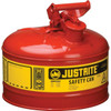 Justrite 2.5 Gallon Red Type I Safety Can
