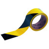 Brady "Warning" Stripe And Check Tape 2 In W Black On Yellow