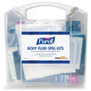 Purell Body Fluid Spill Kit Clam Shell Carrier (2 Spill Kit Uses Per Clamshell)
