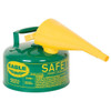 Eagle Type I Steel Safety Can For Combustibles 1 Gal W/Funnel Arrester Green
