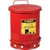 Justrite Can Oily Waste 10 Gallon W/Foot