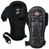 Ergodyne Proflex 342 Extra Long Cap Injected Gel Knee Pads, Black