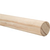 Woodgrain Distribution 1-1/4"X8' Wood Closet Rod 1-1/4" X 8'