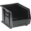 Quantum Storage Systems Black 10-3/4 X 8-1/4 X 7 In Stack And Hang Bin Package Of 6