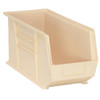 Quantum Storage Systems Ivory 18 X 8-1/4 X 9 In Ultra Stack And Hang Bin Package Of 6