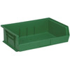 Quantum Storage Systems Green 10-7/8 X 16-1/2 X 5 In Stack And Hang Bin Package Of 6