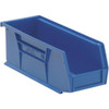 Quantum Storage Systems Blue 10-7/8 X 4-1/8 X 4 In Stack And Hang Bin Package Of 12