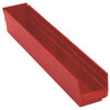 Quantum Storage Systems Economy 4 In Red Shelf Bin 23-5/8 X 4-1/8 X 4 In Package Of 16