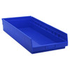 Quantum Storage Systems Economy 4 In Blue Shelf Bin 23-5/8 X 11-1/8 X 4 In Package Of 6