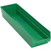 Quantum Storage Systems Economy 4 In Green Shelf Bin 23-5/8 X 6-5/8 X 4 In Package Of 8