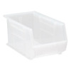 Quantum Storage Systems Clear Ultra Series Stack And Hang Bins 14-3/4x8-1/4x7 In Package Of 12
