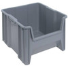 Quantum Storage Systems Gray Heavy-Duty Stack Containers 17-1/2x16-1/2x12-1/2 In Package Of 2