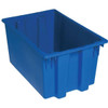Quantum Storage Systems Blue Stack And Nest Totes 23-1/2x15-1/2x12 In Package Of 3