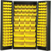Quantum Storage Systems Yellow 36w In Cabinet With 132 Ultra Bins 24x36x72