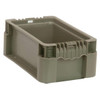 Quantum Storage Systems Gray Stackers Heavy-Duty Straight Wall Stacking Container 12x7-1/2x5