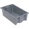 Quantum Storage Systems Gray Stack And Nest Totes 18x11x6 In Package Of 6