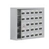 Salsbury Industries Cell Phone Locker, 24-A Usable Doors, Aluminum, Combo Locks