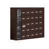 Salsbury Industries Cell Phone Locker, 24-A Usable Doors, Bronze Keyed Locks