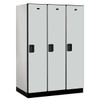 Salsbury Industries 18" Wide Single Tier Wood Locker, 3 Wide, 24" Deep, Gray