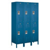 Salsbury Industries 18" Wide Double Tier Metal Locker, 18" Deep, Blue