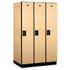 Salsbury Industries 15" Wide Single Tier, 3 Wide Wood Lockers, 24" Deep, Maple
