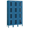Salsbury Industries 45 Inch Wide Four Tier Metal Lockers, Blue, Unassembled
