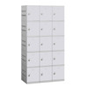 Salsbury Industries 38.25 Inch Wide Five Tier Plastic Lockers, Gray, Unassembled