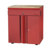 Husky Welded 1-Drawer 2-Door Base Cabinet In Red, 28in. W X 32in. H X 21.5in. D